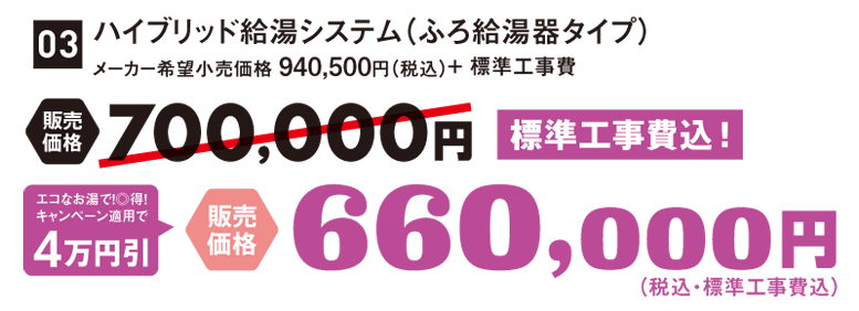 ハイブリッド給湯システム ECO ONE‐エコワン‐ 給湯追焚タイプ